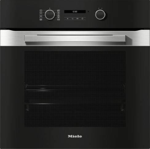 Miele H2861B Pureline 76L Built-In Electric Single Oven - Clean Steel - A+ Rated