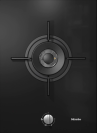 Miele CS 7101-1FL 40cm Gas Domino With a Dual Wok Burner - Black