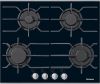 Miele KM3010 Gas On Glass Hob 4 Burners Black Glass