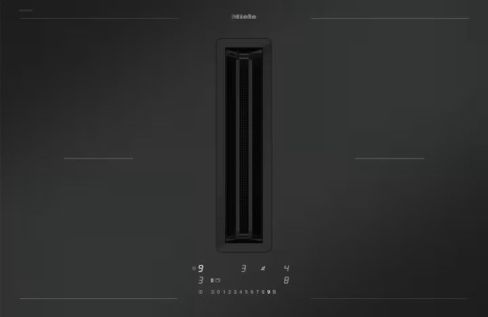 Miele KMDA 7876-1 FL 80cm Wide Venting Induction Hob - Matt Black - A Rated