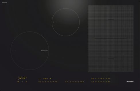 Miele KM7679FL 80cm Wide 4 Zone Induction Hob with PowerFlex - Black