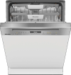 Miele G7210 SCI CLST Semi Integrated Dishwasher, 14 Place Settings, Clean Steel A Rated