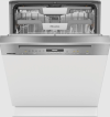 Miele G7210 SCI CLST Semi Integrated Dishwasher, 14 Place Settings, Clean Steel A Rated